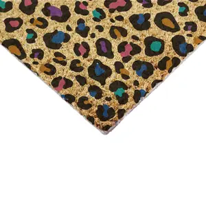 Multi Colour Leopard Print Doormat (90 x 60cm)