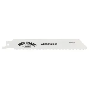 Sealey Reciprocating Saw Blade 280mm 10 TPI White - Pack of 5 WRS3018/280