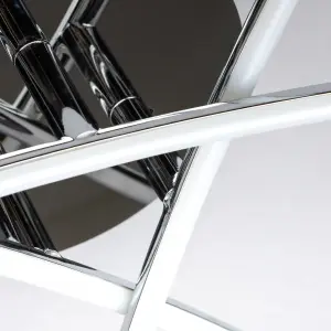 Litecraft Lula Chrome Cross-Over LED Bathroom Ceiling Light