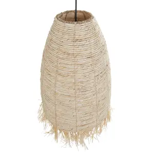 Beliani Boho Pendant Lamp Natural TUTONG