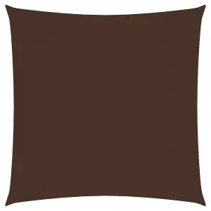 Berkfield Sunshade Sail Oxford Fabric Square 4x4 m Brown