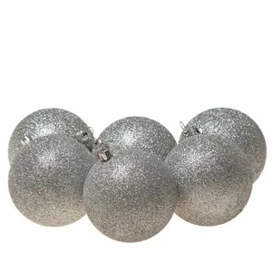 Xmas Bauble (Set of 6) Silver