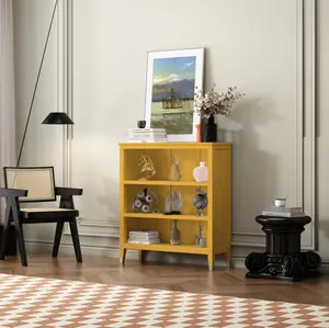 Palazzi Bookcase H97 W89 D25cm - Mustard