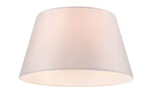 GoodHome Lokombi Light grey Fabric dyed Light shade (D)35cm