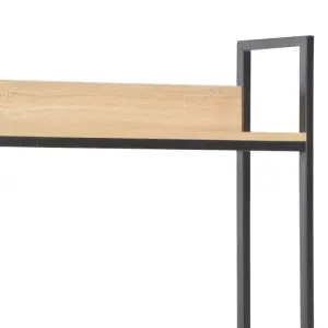 Berkfield Computer Desk Black and Oak 120x60x138 cm