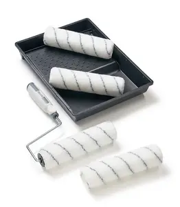 HARRIS 9" PAINT  ROLLER TRAY SET 3 SPARE REFILL SLEEVES