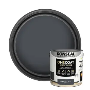 Ronseal One Coat Evrywhere Matt Paint 2.5L  Charcoal Grey