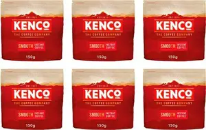 Kenco Smooth Instant Coffee Refill 150G (Pack Of 6, Total 900G)