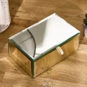 Luxury Champagne Sparkle Jewellery Box for Gift