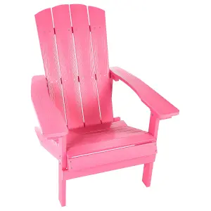 Beliani Retro Garden Chair ADIRONDACK Pink