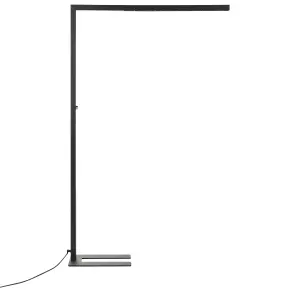 Metal LED Floor Lamp Black SAGITTA