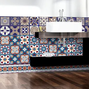 Walplus Talavera Combo Mix Tile Stickers