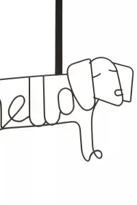 Maison by Premier Kirby Black Sausage Dog Hanger