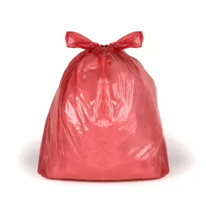 ECO440R Medium Duty Refuse Sack Red - Bin Bags - Bin Liners - 80L - 200 Bags