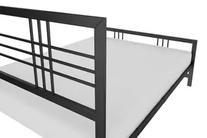 Burbank Metal Bed Black, King Size