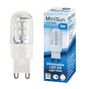 3W G9 Dimmable LED Light Bulb (Set of 10) Cool White