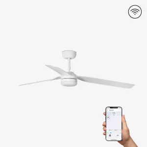 Luminosa Punt Led White Ceiling Fan With DC Motor Smart