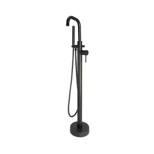 Core Matt Black Freestanding Bath Shower Mixer Taps