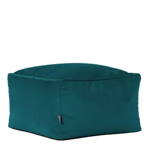 icon Amara Velvet Bean Bag Pouffe Teal Green