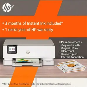 HP ENVY Inspire 7220E All-In-One Wireless Printer, HP+ Enabled & HP Instant Ink Compatible, White