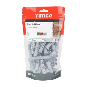 Timco - Nylon Plugs (Size 12.0 x 60 - 50 Pieces)