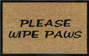 Door Mat Doormats Non Slip Natural Coir Welcome Indoor Outdoor Home Garden Mats Please wipe paws