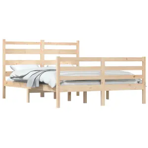 Berkfield Bed Frame Solid Wood Pine 120x200 cm