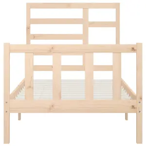 Berkfield Bed Frame Solid Wood Pine 90x200 cm