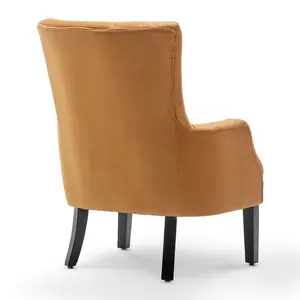 Velvet Gold Gabriella Accent Chair