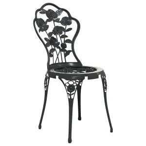 Berkfield Bistro Chairs 2 pcs Cast Aluminium Black