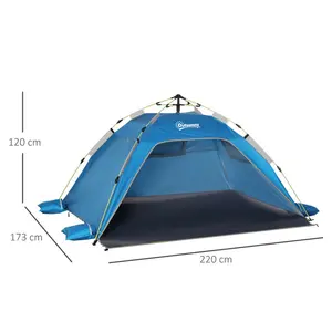 2 Person Tent Blue