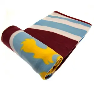 Aston Villa FC Fleece Pulse Blanket Burgundy/Blue/Yellow (One Size)