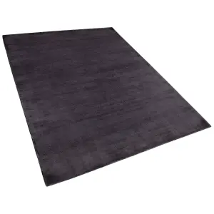 Viscose Area Rug 160 x 230 cm Dark Grey GESI II