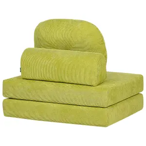 Beliani Modern Sofa Bed OLDEN Light Green