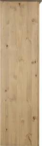 PANAMA Waxed Pine Finish 2 Door Wardrobe