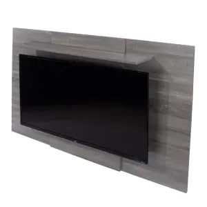 TV display wall panel, extendable or fixed, Lido grey oak effect