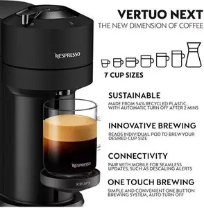 Nespresso Vertuo Next Coffee Machine By KRUPS