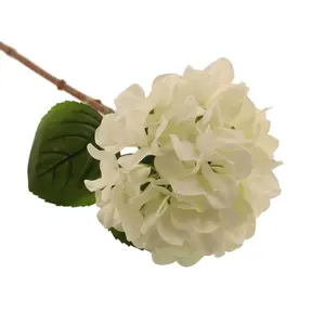 Fabric Hydrangea Arrangement White / 63cm H x 13cm W x 13cm D