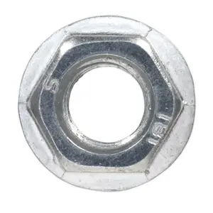 Sealey Flange Nut Serrated M12 Zinc Pack of 50 FN12