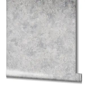 Galerie Air Collection Grey Clay Textured Wallpaper Roll