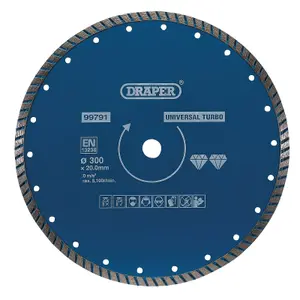 Draper  Turbo Diamond Blade, 300mm 99791