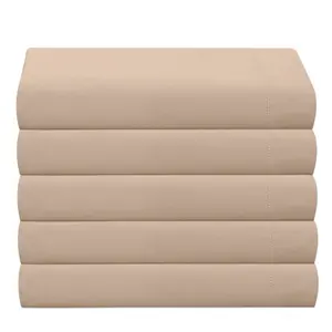 Egyptian-Quality Cotton sheet Flat White / Double (4'6")