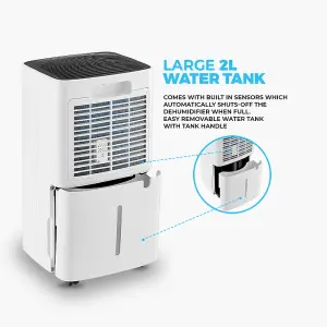 Ometa Pure Dehumidifier 12L, White