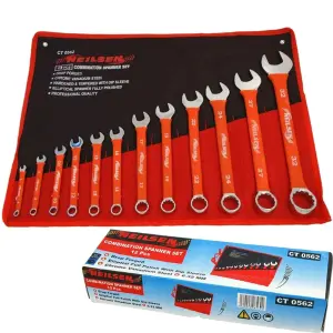 Neilsen 12pc Soft Grip Metric Combination Spanner Wrench Set 6mm - 32mm