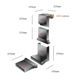 Telescopic Adjustable Underfloor Cavity Wall Vent with Buff Airbrick