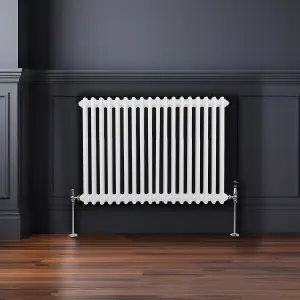 Traditional 2 Column Radiator - 600 x 832 mm - White