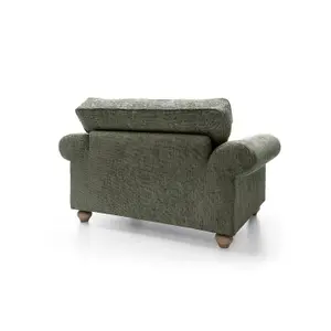 Ingrid Collection Cuddle Chair in Rifle Green