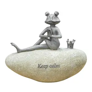 Atalaya Yoga Frog on A Stone - Keep Calm