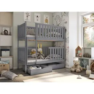 Temescal Single Bunk Bed Grey