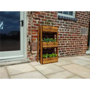 Traditional Regular Herb Garden Wooden Planter